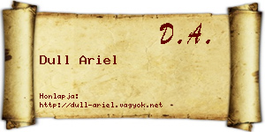 Dull Ariel névjegykártya